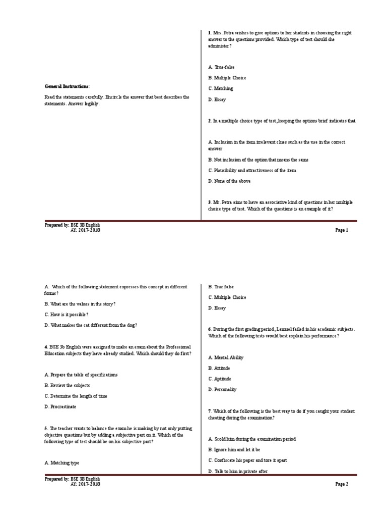 KTC Exam Preparation Guide | PDF | Educational Assessment | Multiple Choice