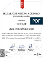 Escuela Superior Politécnica de Chimborazo: A: Tannia Valeria Carpio Arias - 0603368887