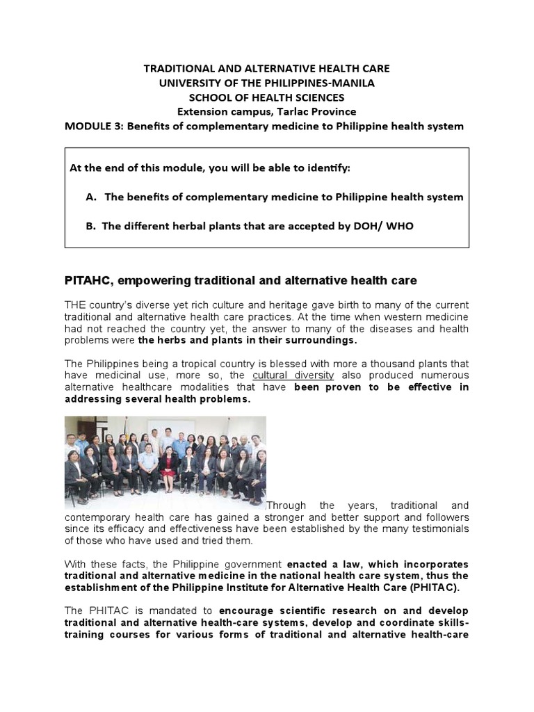 Benefits of Complementary Medicine in PH | PDF