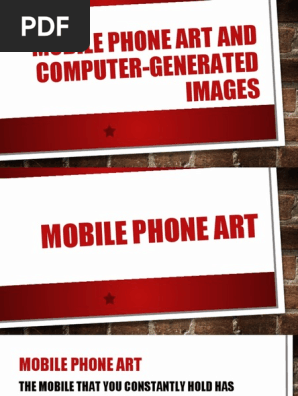 Mobile Phone Art i Mapeh