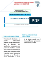 Personal, Infraestructura y Areas