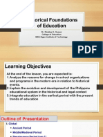 Unit 2 - Historical Foundations of Education (Primitive-Guild System)