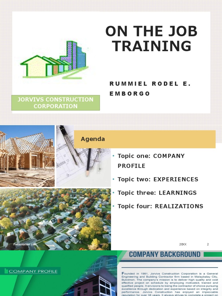 Ojt Presentation Pdf