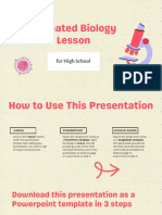 Salinan Dari Animated Biology Lesson For High School Beige and Red Illustrative Education Presentation
