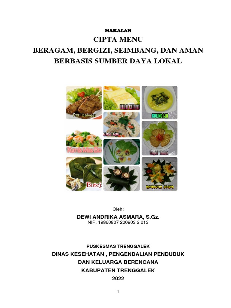 Menu B2SA Sehari untuk Keluarga | PDF