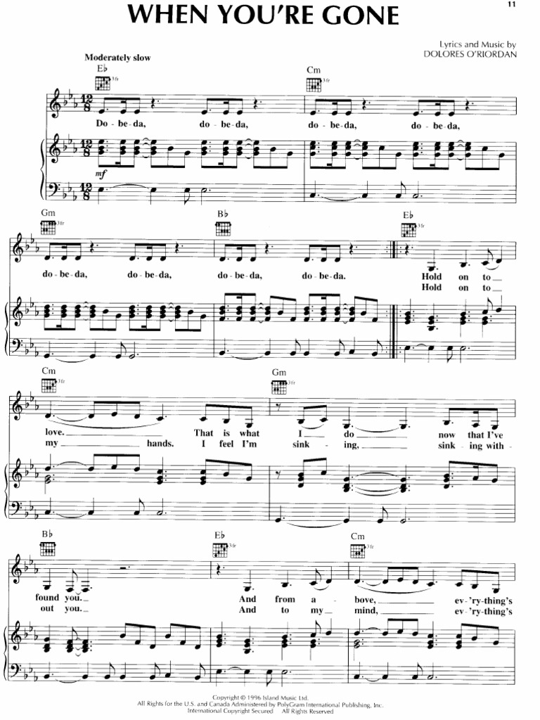 Image result for Cranberries+ +When+Youre+Gone | PDF