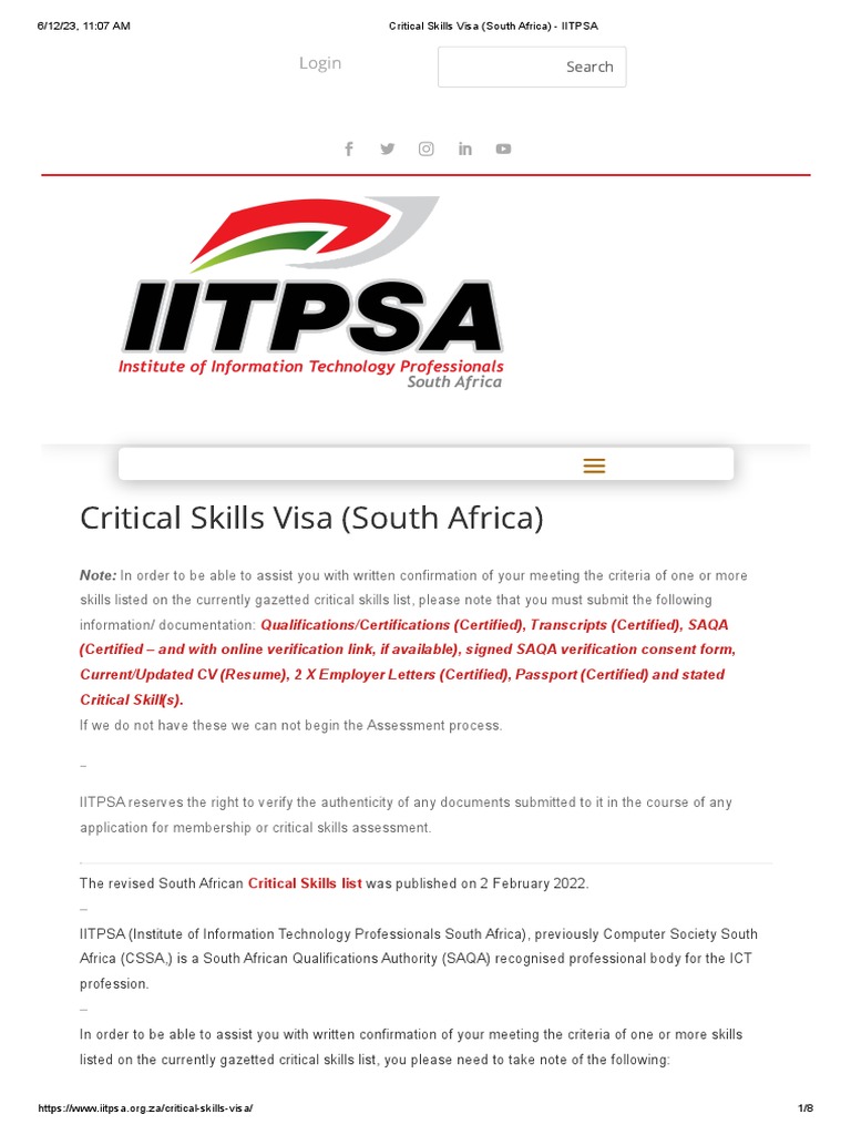 Critical Skills Visa Processing Time