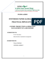Synthesis Paper Global G.A.P Practical Implication: Pgdm-Aebm