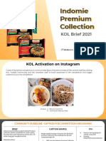 (EXTERNAL) Indomie Premium Collection - KOL Brief 2021