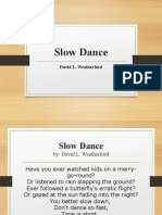 21st Century Lit - Slow Dance - Activity