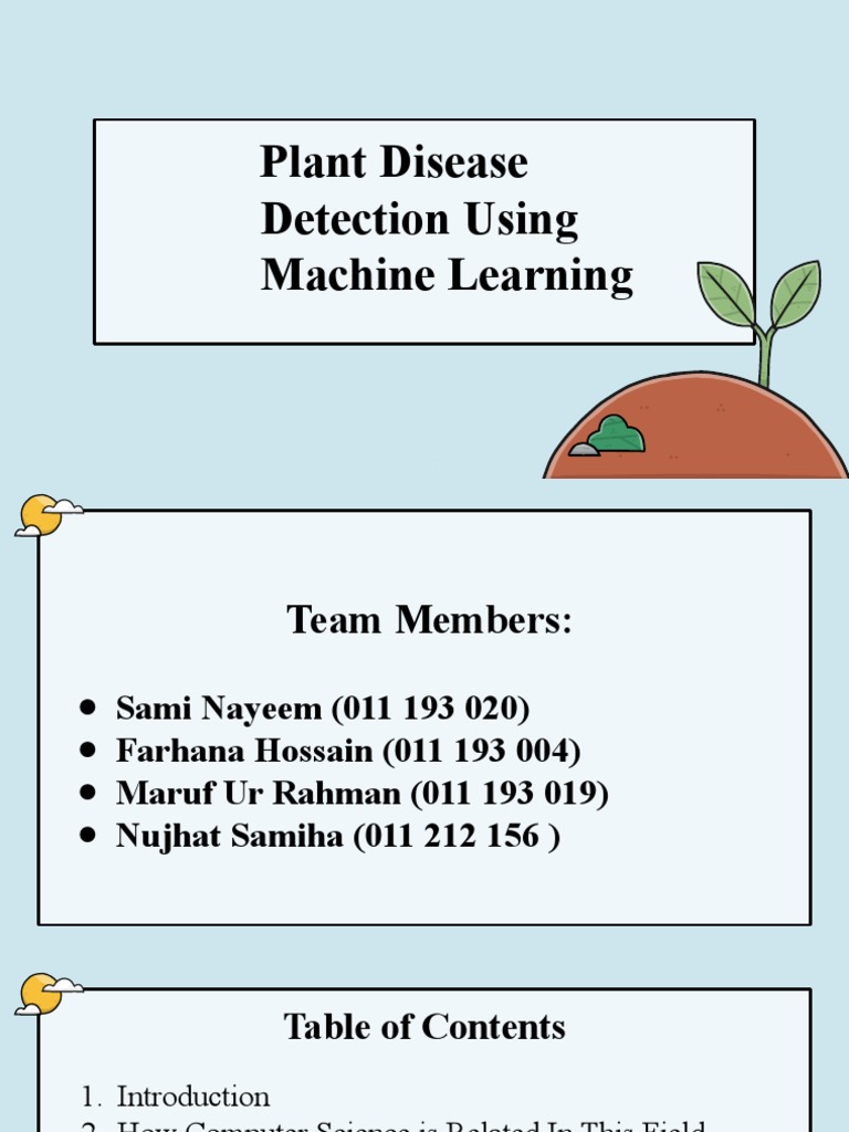 Machine Learning for Plant Disease Detection | PDF | Artificial Neural ...