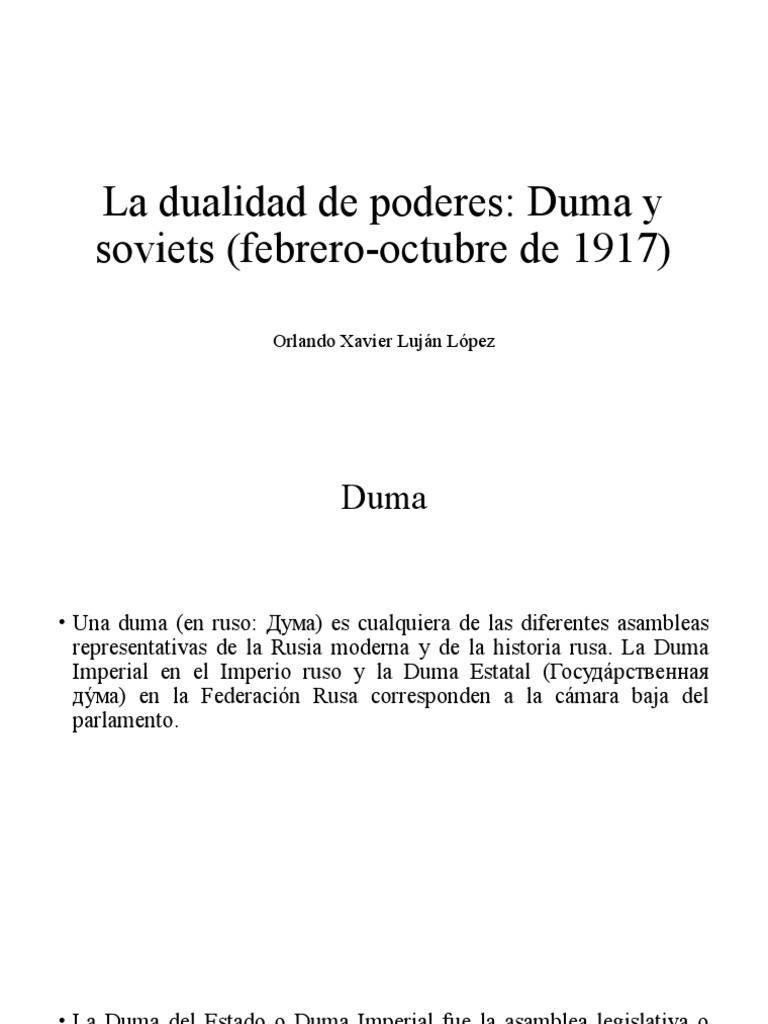 La Dualidad de Poderes PDF