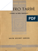 Selim Nüzhet Gerçek - Yunan Ve Latin Tiaytrosu Tarihi - Türkiye Yay-1944-Cs