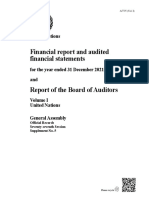 Financial Report and Audited Financial Statements: United Nations