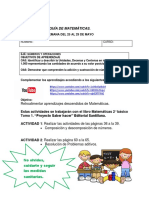 3º Básicos Del 25 Al 29 de Mayo Matemática