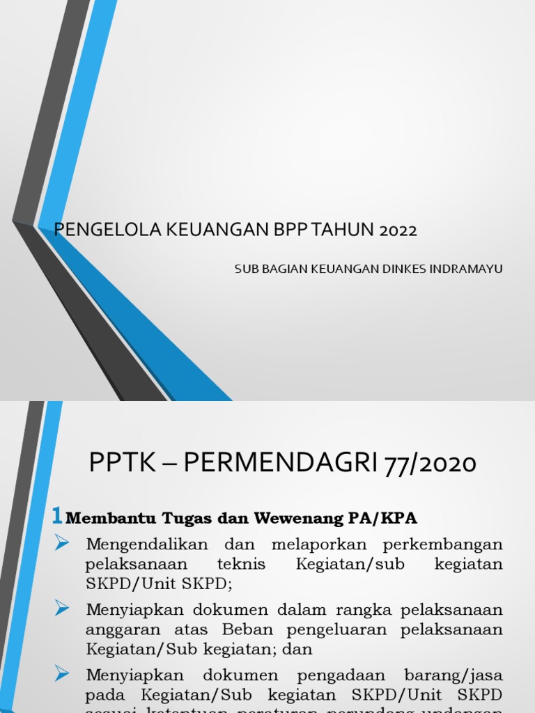 Mekanisme Pengelolaan Keuangan BPP 2022 | PDF