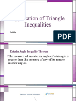 Application of Triangle Inequalities