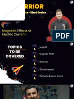 MAGNETIC EFFECTS OF ELECTRIC CURRENT - Class Notes - Warrior 2023