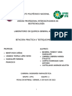 Bitacora Estequiometria - Equipo 2