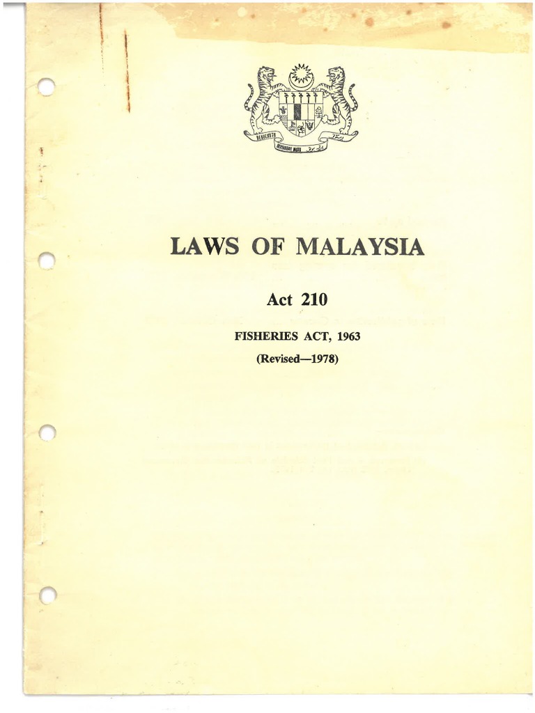 Fisheries Act 1963 Act 210 Pdf
