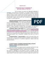 Curs 05 MG3-RO_Fiziopatologia Tulburarilor Metabolismului Proteic