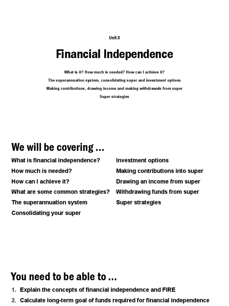 Achieving Financial Independence Strategies PDF Pension Present Value