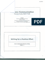 Business Communication: Writing For A Positive Effect