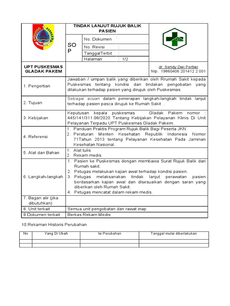 Panduan Rujuk Balik Pasien | PDF | Sains & Matematika