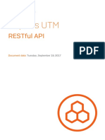 Sophos UTM RESTful API