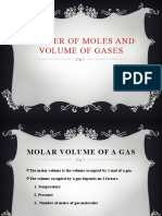 Number of Moles and Volume of Gases