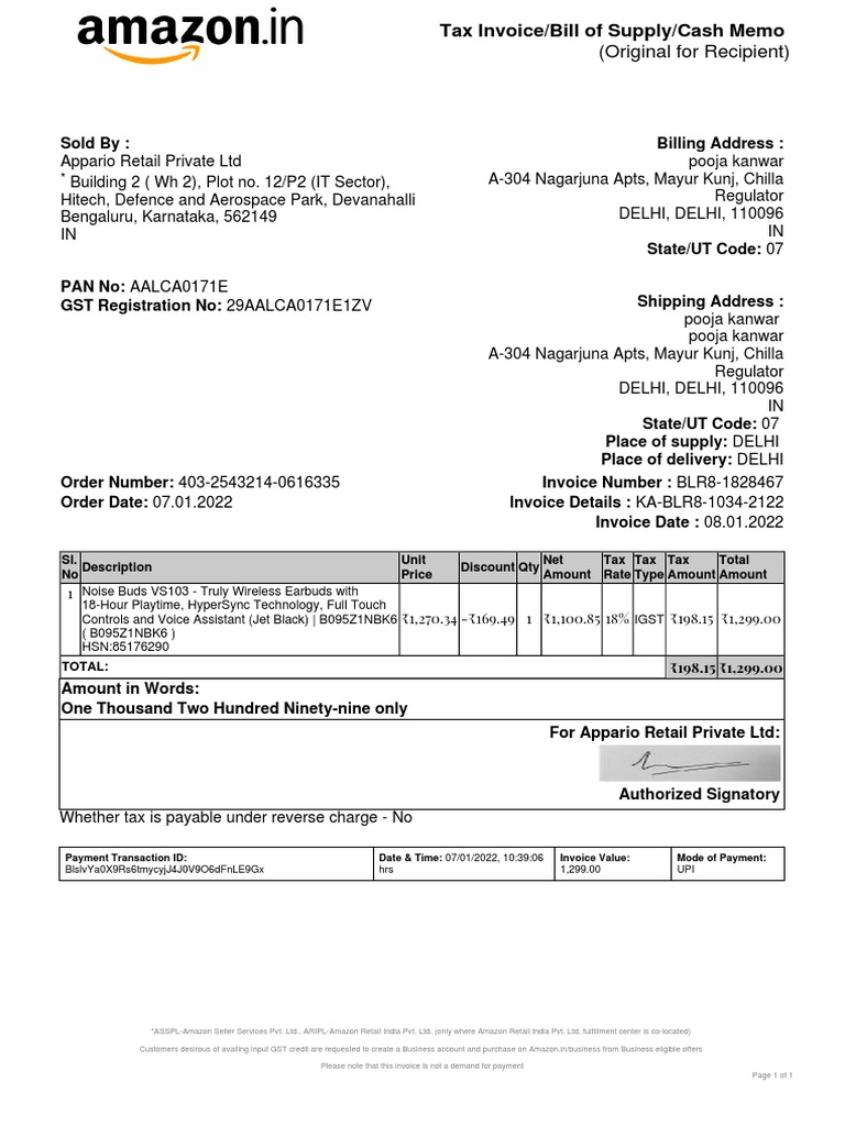 Invoice pdf invoice money