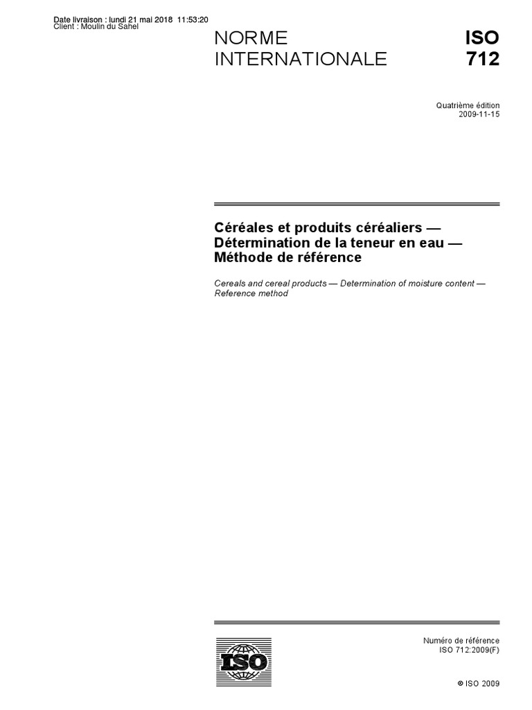 Iso 712 | PDF