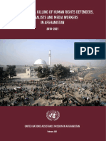 Special Report - Killing of Human Rights Defenders and Journalists 2018-2021 - Unama - 14 February 2021 English 0