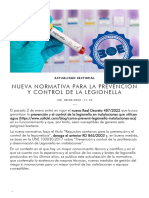 Nueva Normativa Prevención y Control de La Legionella - Saltoki