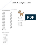 Tablas de Multiplicar 10