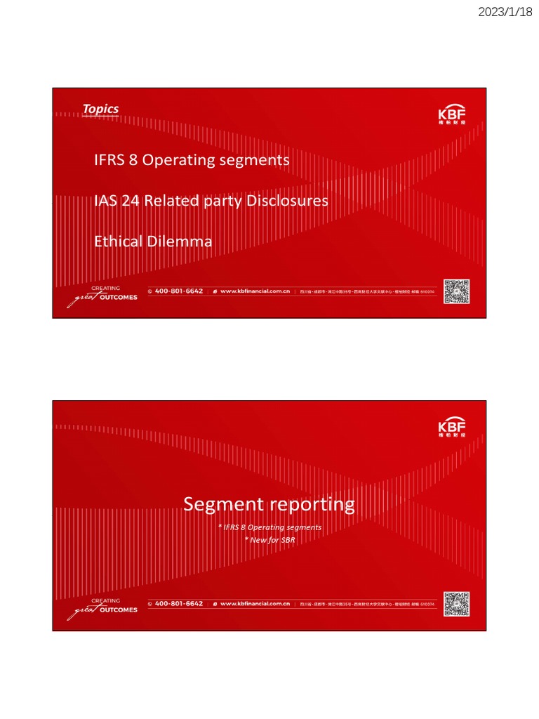 IFRS 8 and IAS 24 Overview | PDF | Corporate Social Responsibility ...