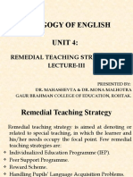 Unit 4 Remedial Teaching Strategies