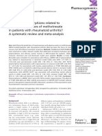 CHEN Are Gene Polymorphisms Related To Treatment Outcomes of Methotrexate in Patients With Rheumatoid Arthritis A Systematic Review and Meta-Analysis