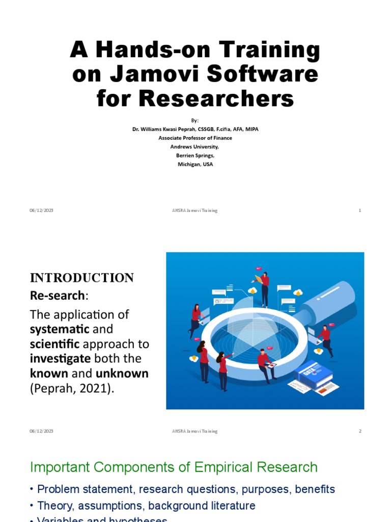 Jamovi Training Pdf Analysis Of Covariance Level Of Measurement