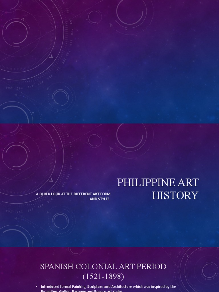 Philippine Art History Spanish Periodpptx PDF