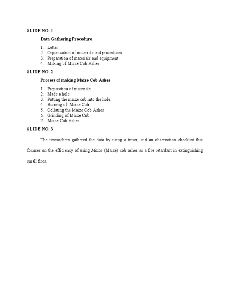 Data Gathering Procedure for PPT PDF