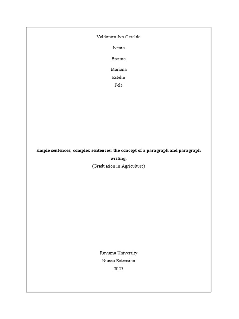 Cap Ingles PDF Writing Written Communication