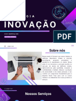 White and Purple Professional Technology Startup Business Company Presentation