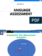 Language Assessment: Meeting Vi