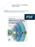 Test Bank For Principles of Managerial Finance 15th Edition Chad J Zutter Scott B Smart