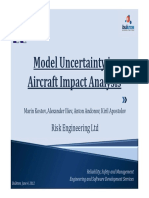 Model Uncertainty in Aircraft Impact Analysis