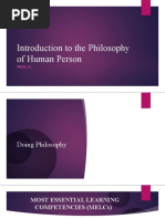 Introduction To The Philosophy of The Human Person Module 1 | PDF ...