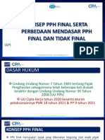 A. Konsep PPH Final Dan Perbedaan Mendasar PPH Final - Tidak Final-Iapi