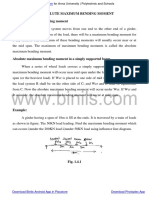 CE8602 Unit 1 Absolute Maximum Bending Moment