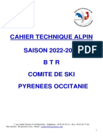 Cahier Technique Alpin PE 2022-2023